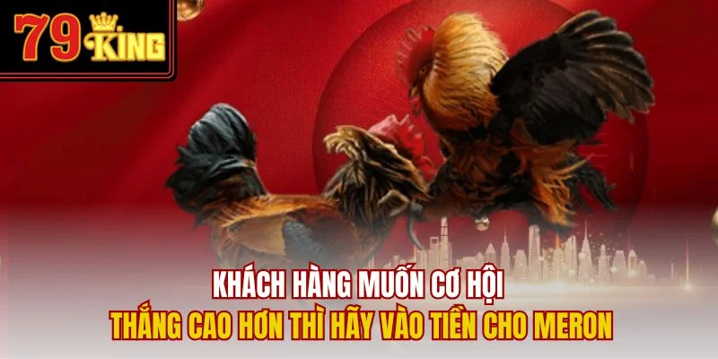 Khách hàng muốn cơ hội thắng cao hơn thì hãy vào tiền cho Meron